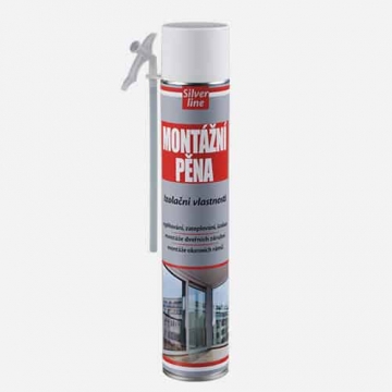 Montážní pěna Silver line, trubičková dóza 750 ml, zelená