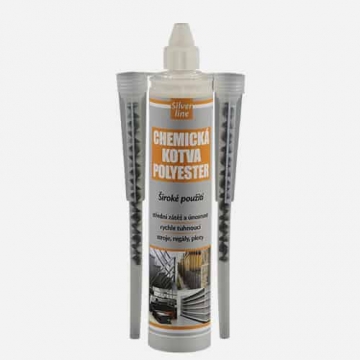 Chemická kotva POLYESTER Silver line, kartuše 300 ml, šedá