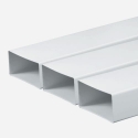 Kanál plochý, 150 mm x 75 mm x 1500 mm, plastový