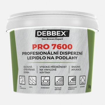 Profesionální disperzní lepidlo na podlahy PRO 7600, kbelík 1 kg