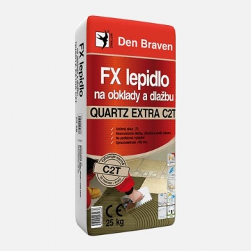 FX lepidlo na obklady a dlažbu QUARTZ EXTRA C2T, pytel 25 kg