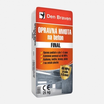 Opravná hmota na beton FINAL, pytel 5 kg