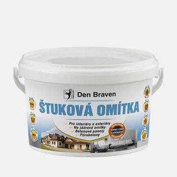 Štuková omítka, kbelík, 8 kg, bílá